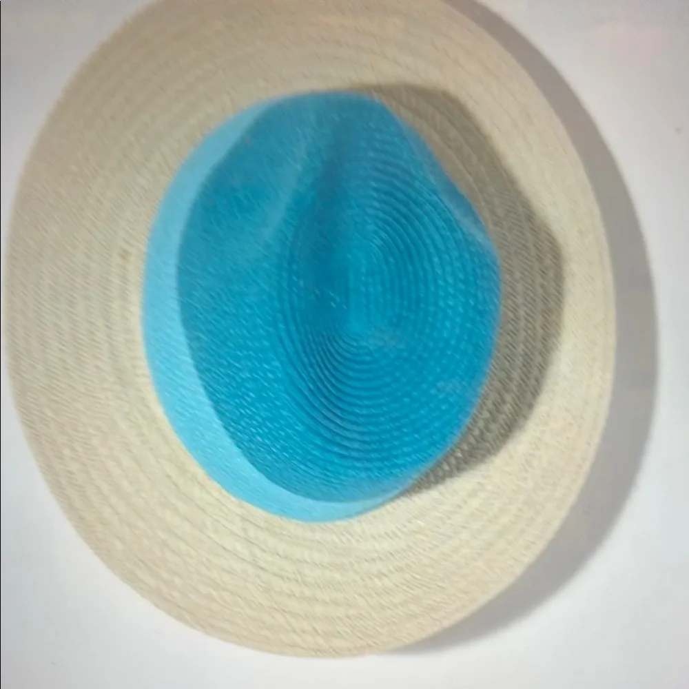 Shiraleah Blue and Tan Andrea Summer Hat - Picture 2 of 5